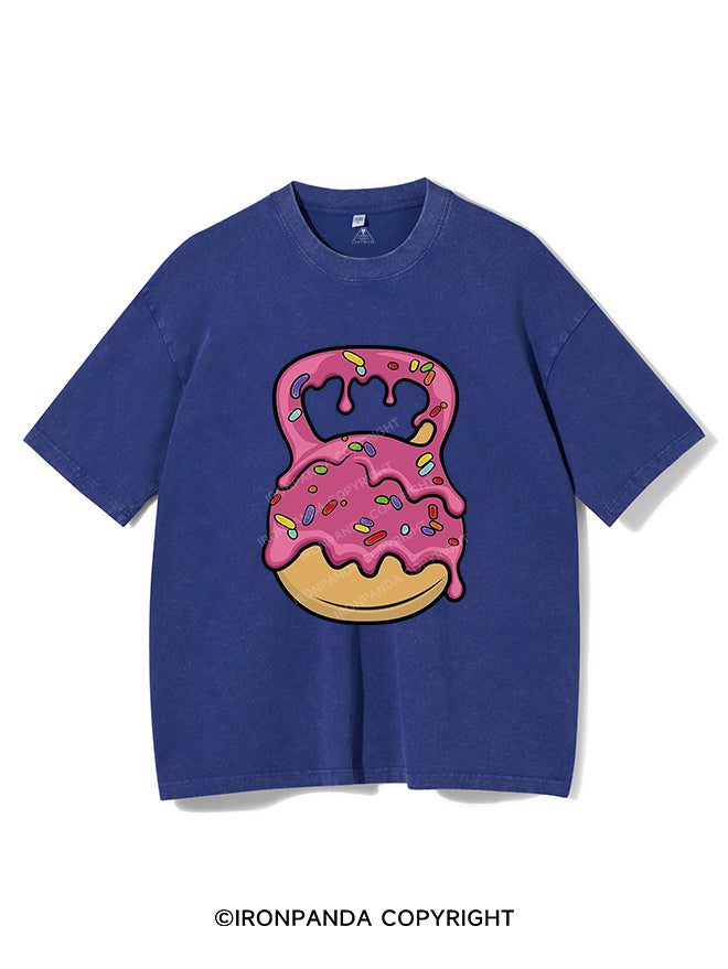 Delicious Donut Kettlebell Vintage Gym Shirt