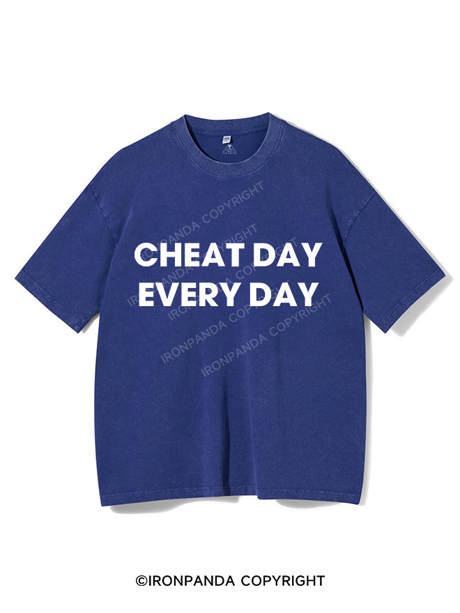 CHEAT DAY EVERY DAY VINTAGE GYM SHIRT