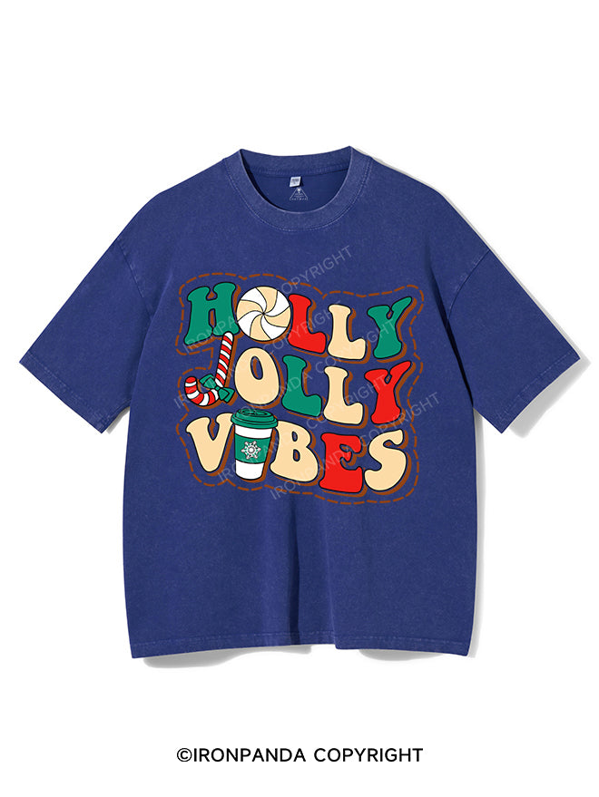 HOLLY JOLLY VIBES VINTAGE GYM SHIRT