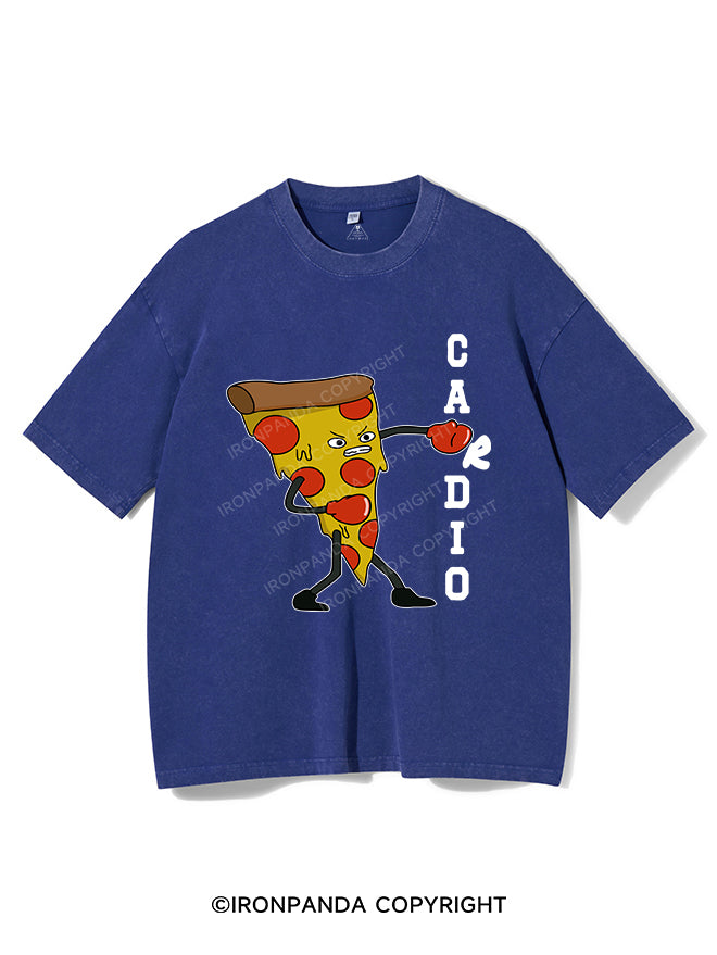 PIZZA CARDIO VINTAGE GYM SHIRT