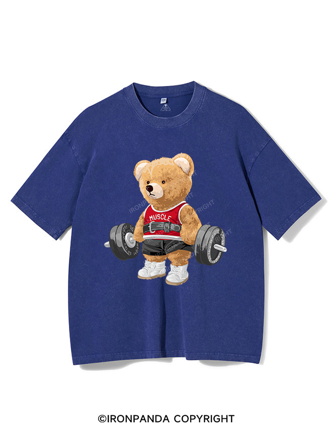 EXERCISE BEAR VINTAGE GYM SHIRT