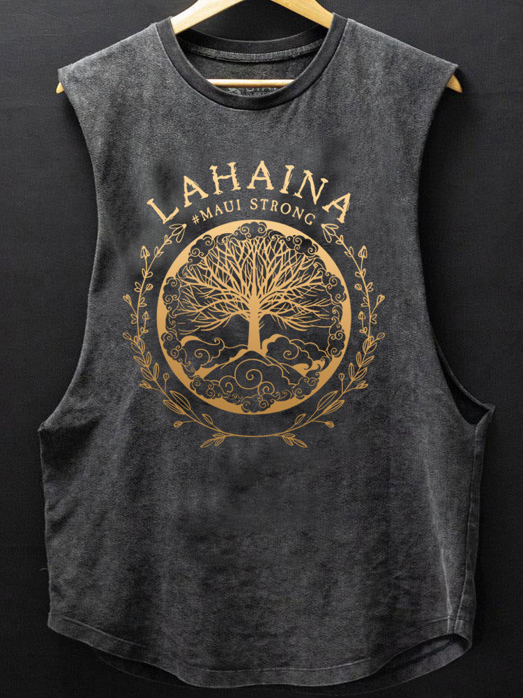 lahaina maui strong SCOOP BOTTOM COTTON TANK