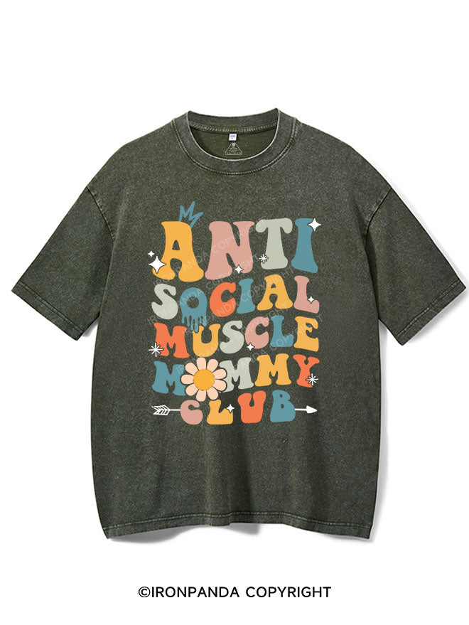 Anti Social Muscle Mommy Vintage Gym Shirt