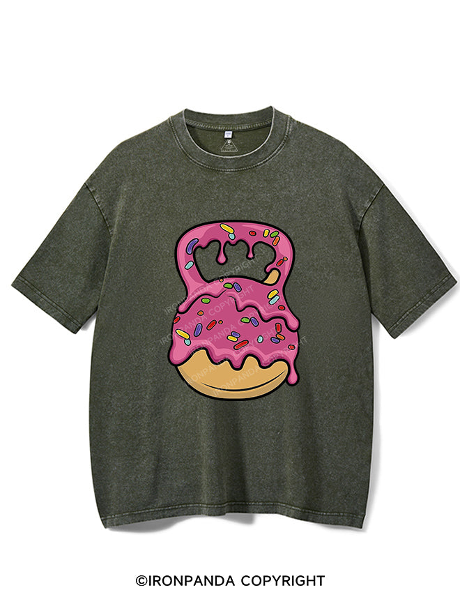 Delicious Donut Kettlebell Vintage Gym Shirt