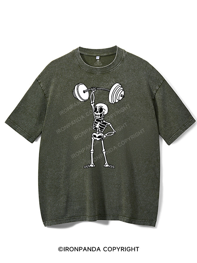 LIFTING SKELETON VINTAGE GYM SHIRT