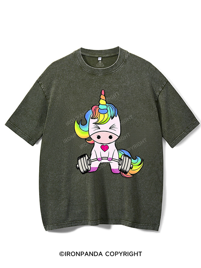 Deadlift Unicorn Vintage Gym Shirt