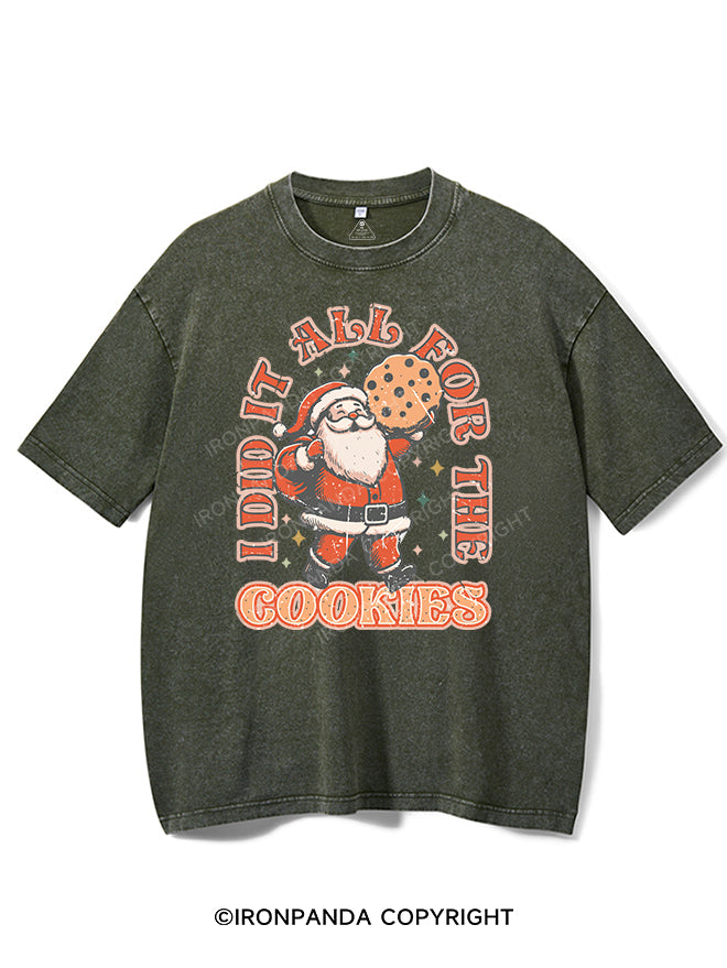 I DID IT ALL FOR THE COOKIES VINTAGE GYM SHIRT