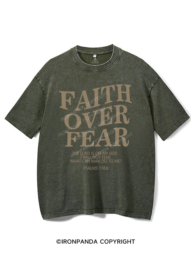 Faith Over Fear Vintage Gym Shirt