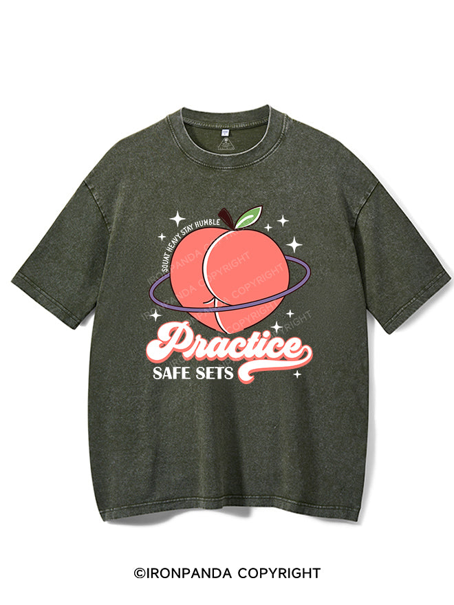 Practice Safe Sets Vintage Gym Shirt