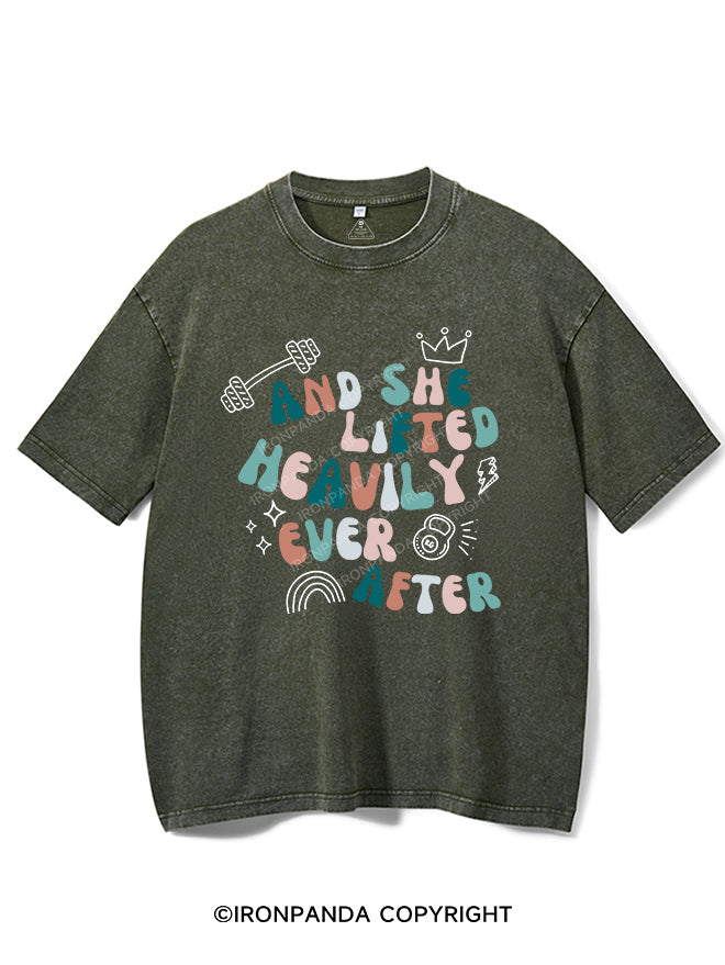 And She Lifted Heavily Ever After Vintage Gym Shirt