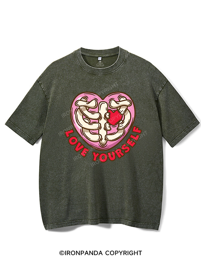 LOVE YOURSELF VINTAGE GYM SHIRT