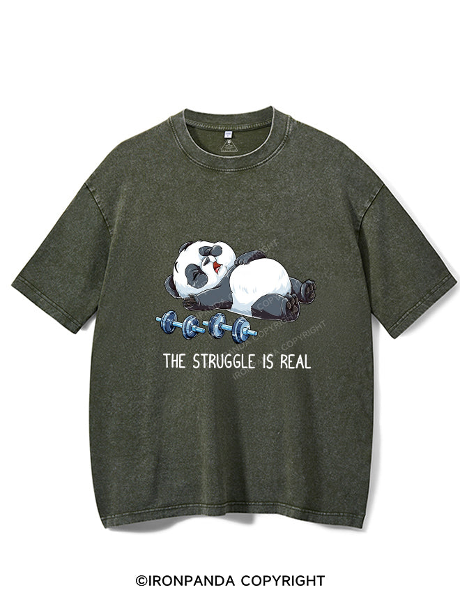 THE STRUGGLE IS REAL Vintage Gym Shirt