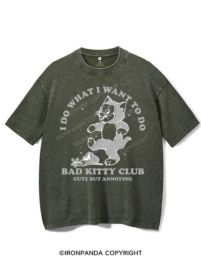 BAD KITTY CLUB CUTE BUT ANNOYING VINTAGE GYM SHIRT