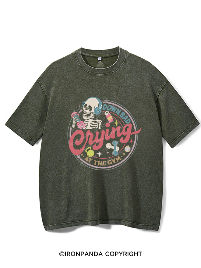 Down Bad Crying At The Gym Vintage Gym Shirt