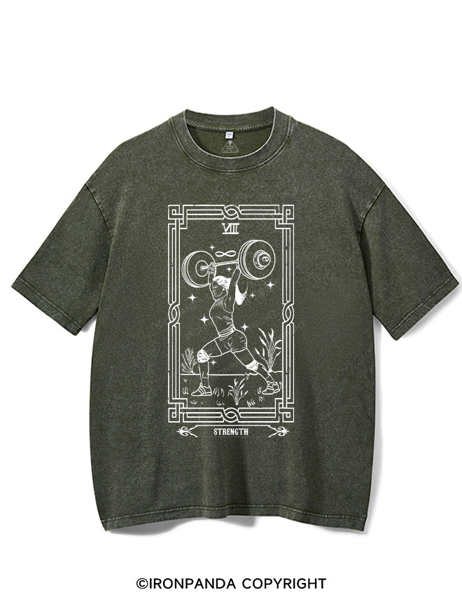 Tarot card Strength Vintage Gym Shirt