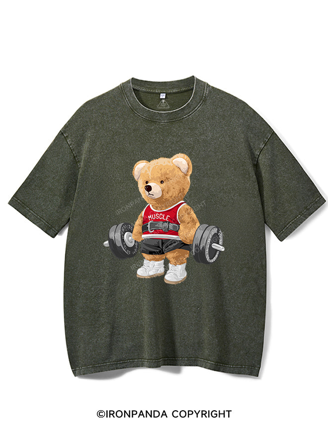 EXERCISE BEAR VINTAGE GYM SHIRT