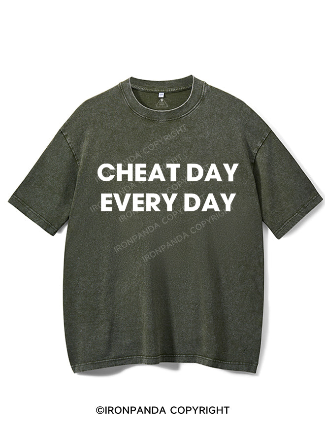 CHEAT DAY EVERY DAY VINTAGE GYM SHIRT