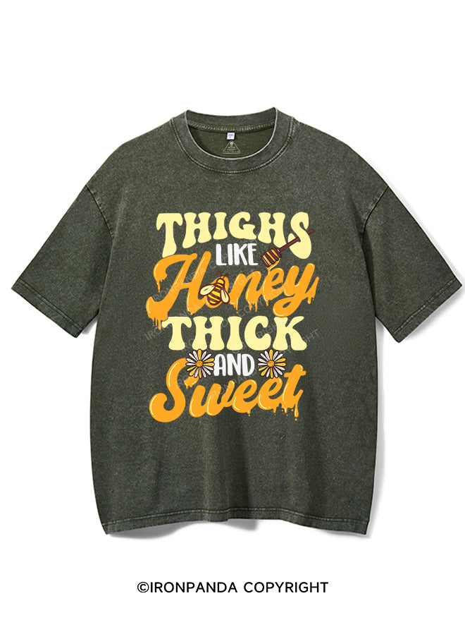 Thighs Like Honey Thick And Sweet Vintage Gym Shirt