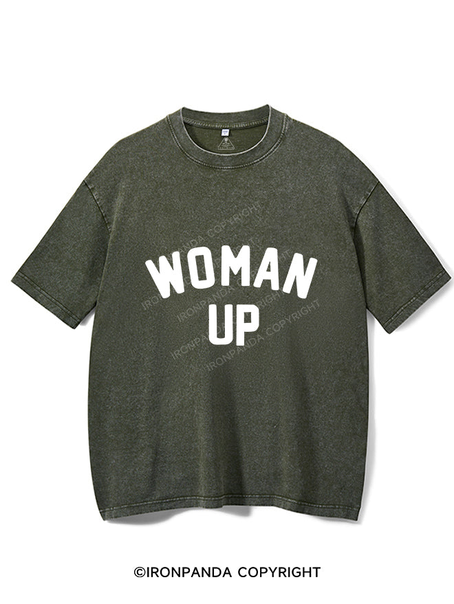 Woman Up Vintage Gym Shirt