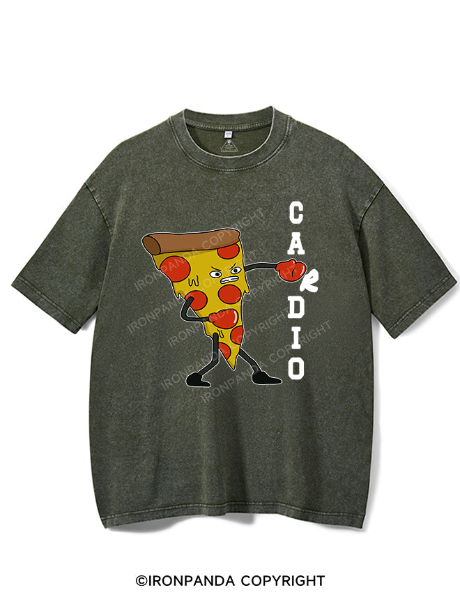 PIZZA CARDIO VINTAGE GYM SHIRT