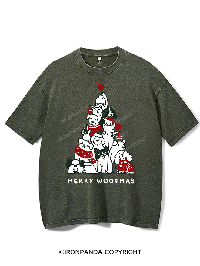 MERRY WOOFMAS VINTAGE GYM SHIRT