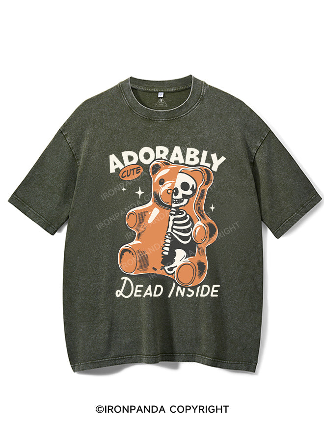 ADORABLY CUTE DEAD INSIDE VINTAGE GYM SHIRT