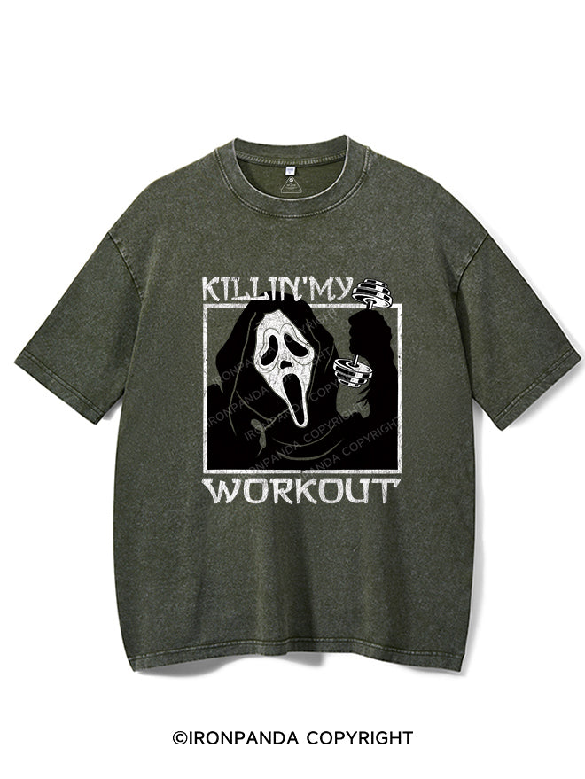 KILLING MY WORKOUT Vintage Gym Shirt