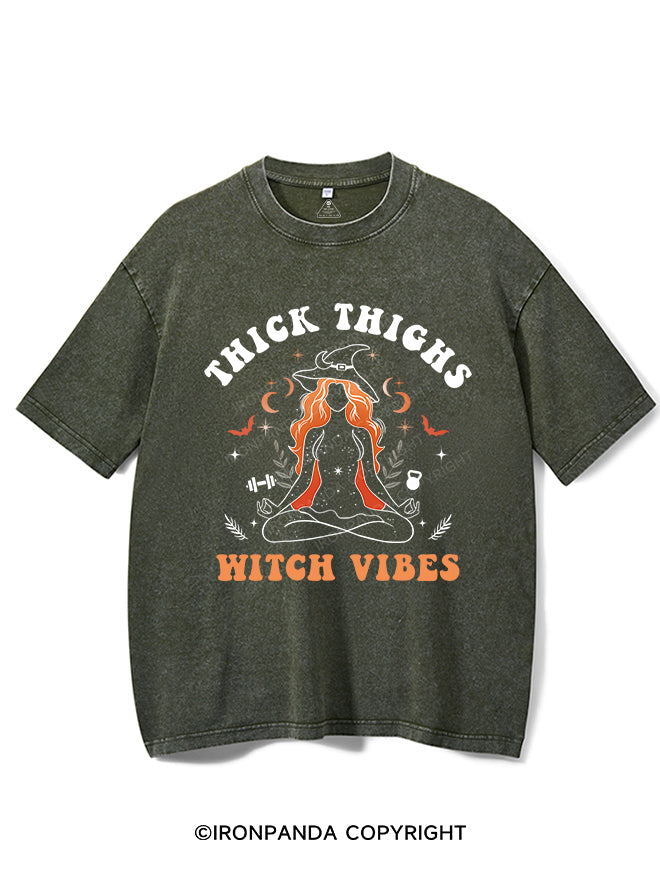 THICK THIGHS WITCH VIBES VINTAGE GYM SHIRT