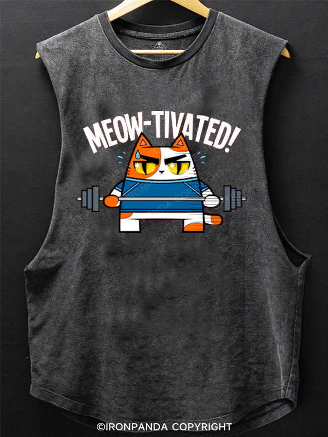 meow tivated SCOOP BOTTOM COTTON TANK