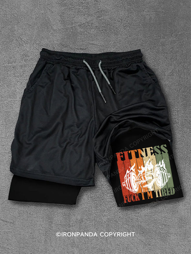 funny Fitness Performance Training Shorts