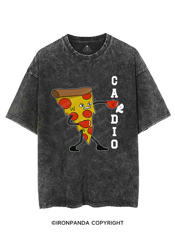 PIZZA CARDIO VINTAGE GYM SHIRT