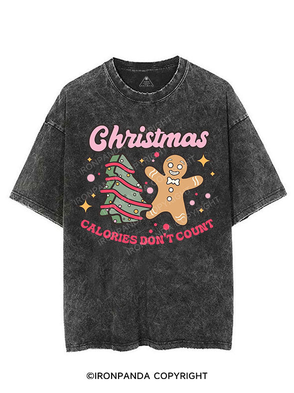 CHRISTMAS CALORIES DON'T COUNT VINTAGE GYM SHIRT