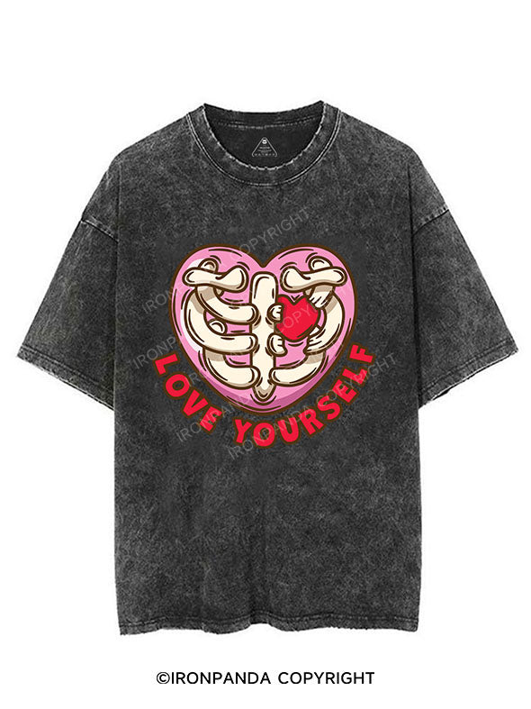 LOVE YOURSELF VINTAGE GYM SHIRT