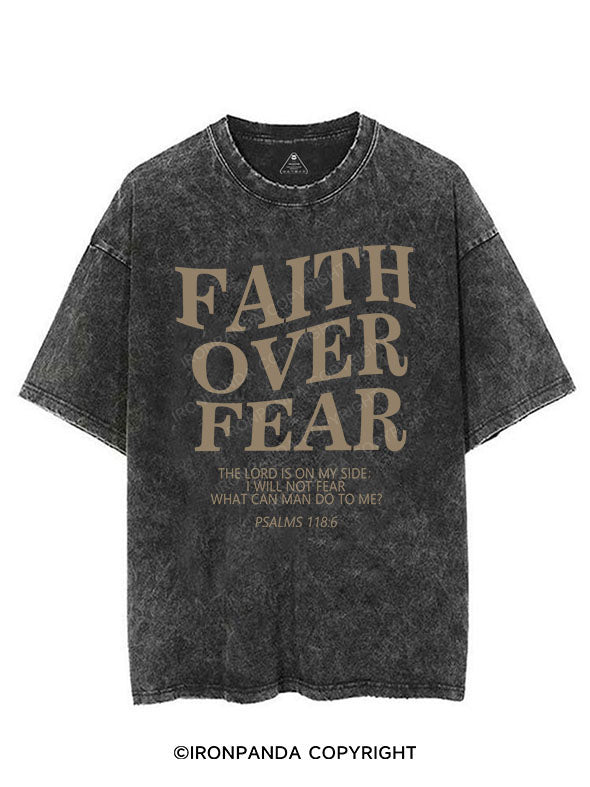 Faith Over Fear Vintage Gym Shirt