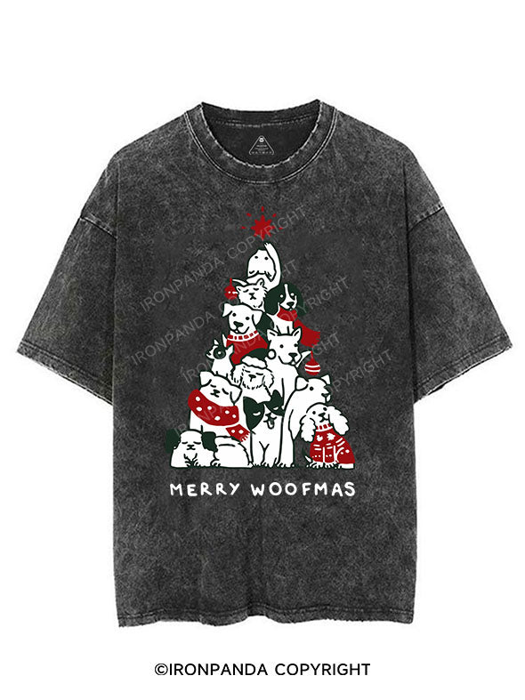 MERRY WOOFMAS VINTAGE GYM SHIRT