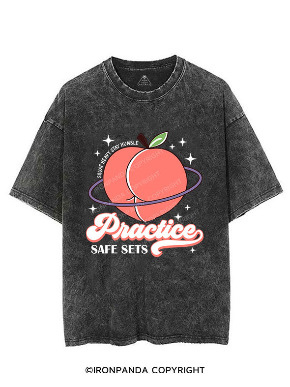 Practice Safe Sets Vintage Gym Shirt