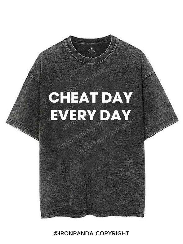 CHEAT DAY EVERY DAY VINTAGE GYM SHIRT