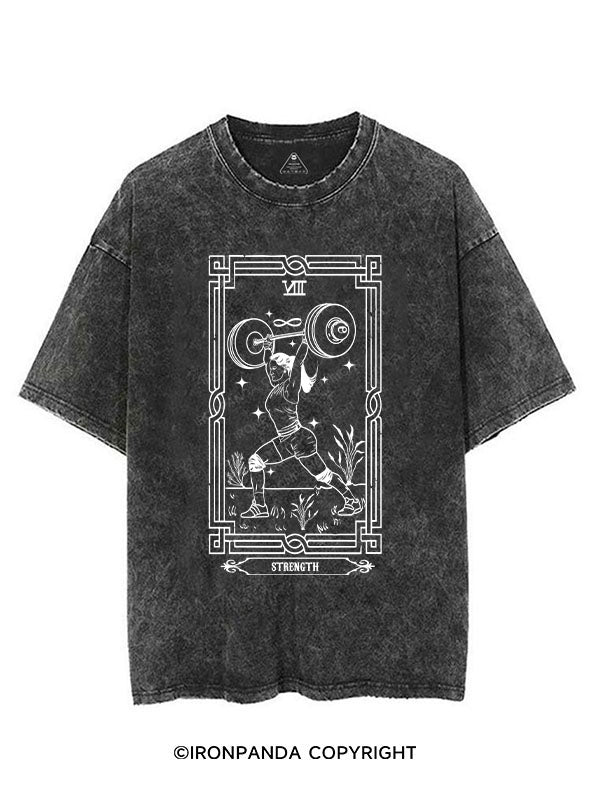 Tarot card Strength Vintage Gym Shirt