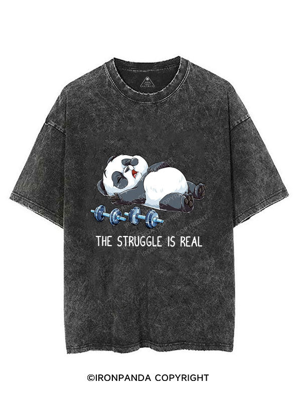 THE STRUGGLE IS REAL Vintage Gym Shirt