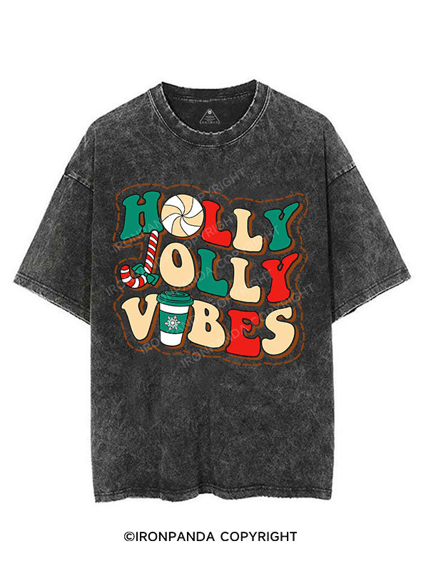 HOLLY JOLLY VIBES VINTAGE GYM SHIRT