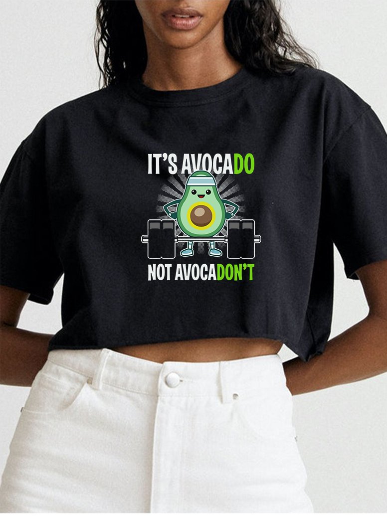 IT'S AVOCADO Crop Tops