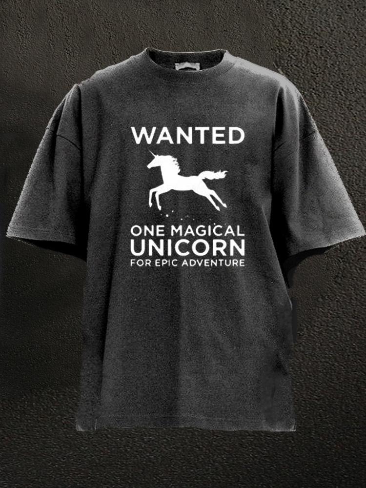 Unicorn Wanted Washed Gym Shirt