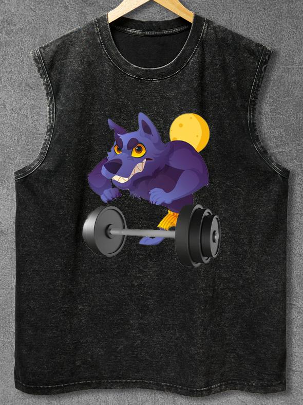 Werewolf Gym Washed Gym Tank