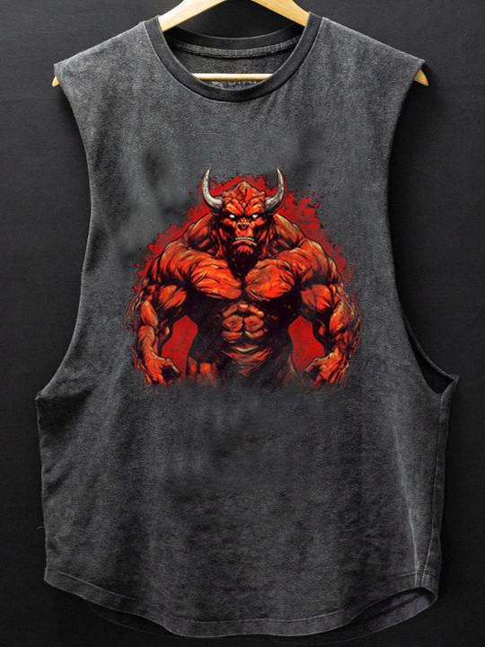 Bull From Hell Scoop Bottom Cotton Tank