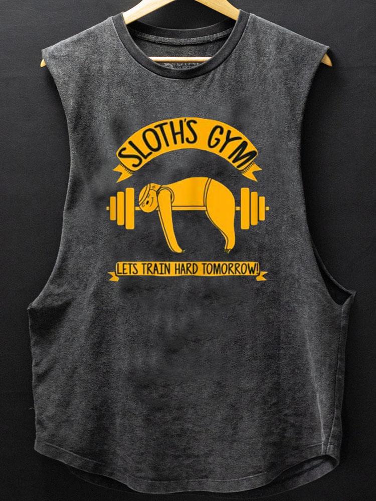 Sloths Gym SCOOP BOTTOM COTTON TANK