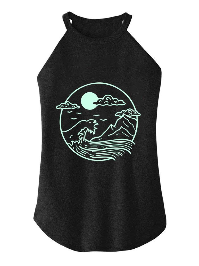 INNER PEACE TRI ROCKER COTTON TANK