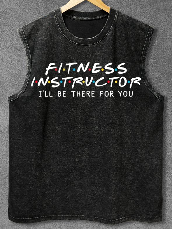 FITNESS INSTRUCTOR Washed Gym Tank