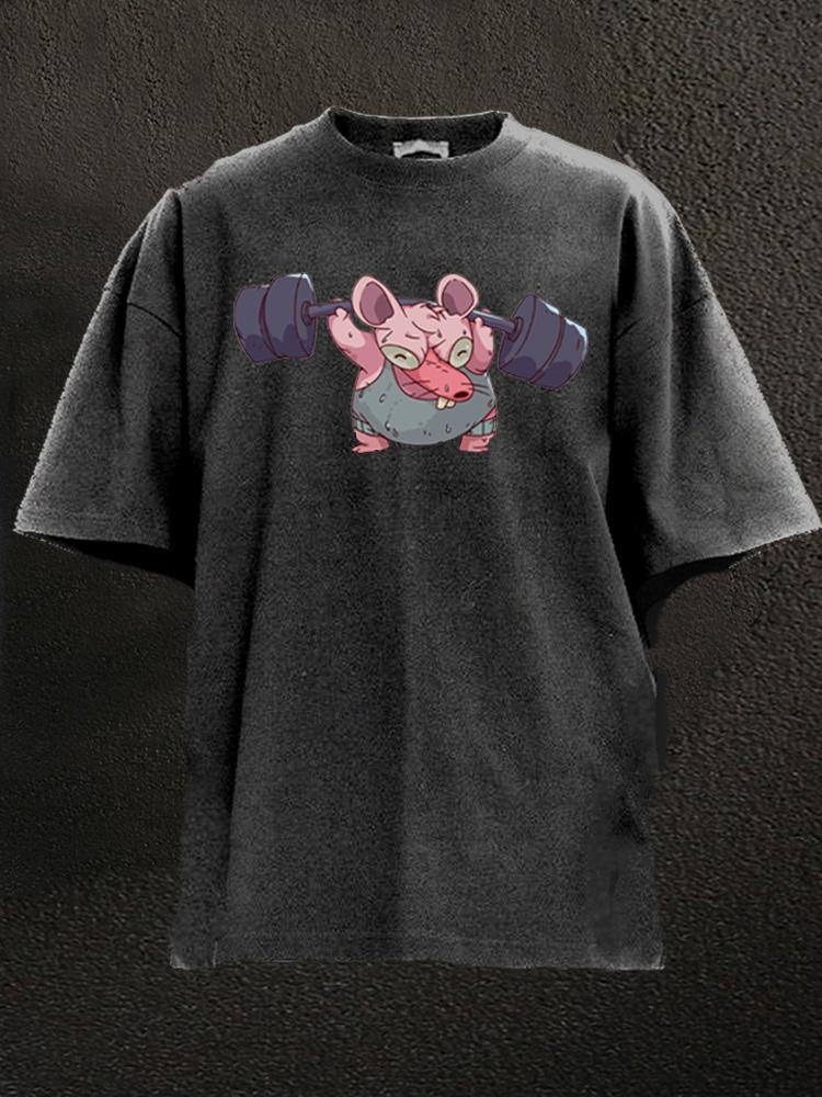 Rat Workout Washed Gym Shirt