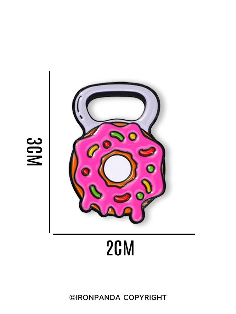 IronPanda Donut Dumbell Pin