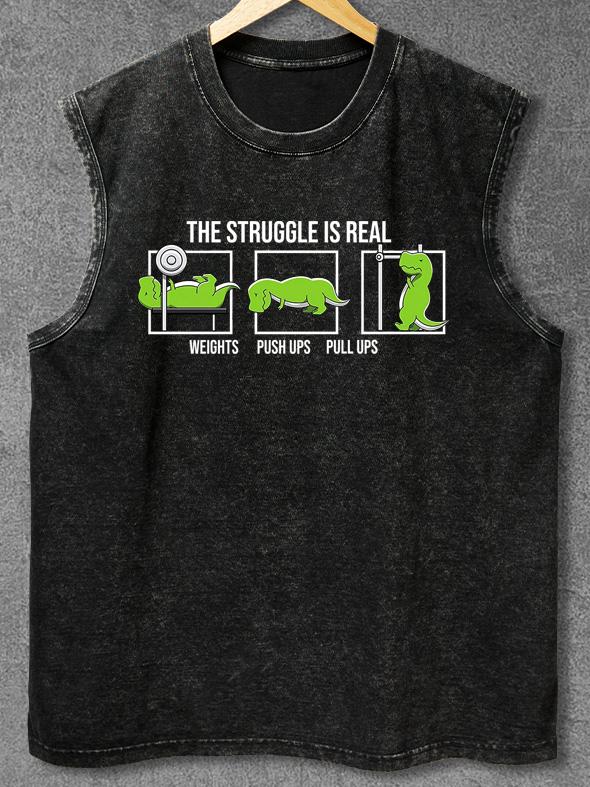 T-REX WORKOUT Washed Gym Tank